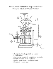 Waldo's Pistachio-Bug Shell-Press Schematic - the Merry Mariner